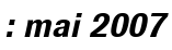 : mai 2007